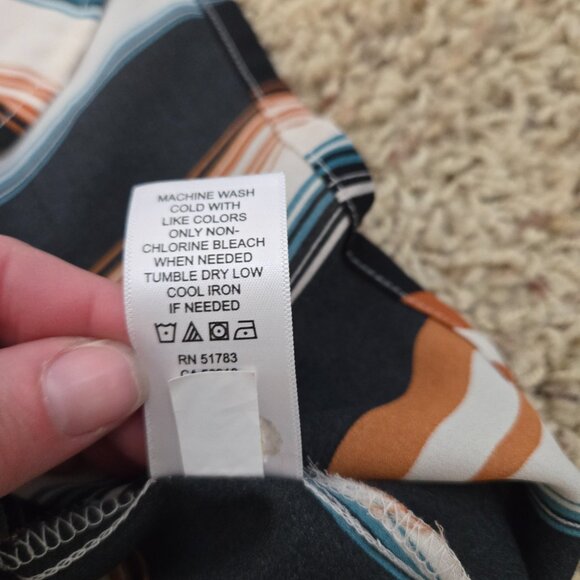 Maurice's Women's Size 2 Striped Button Up Blouse Multicolor - Picture 5 of 5